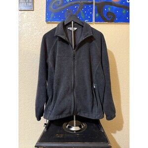 Women’s Columbia Size XL Full Zip Front Fleece Jacket  Black